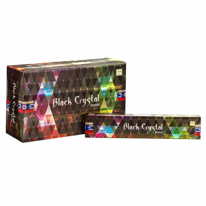 Satya Black Crystal Incense - 15g
