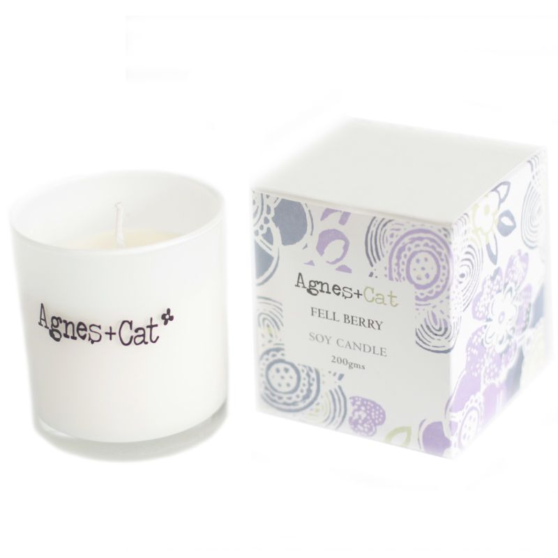 200g Gift Boxed Soy Wax Votive Candle - Fell Berry