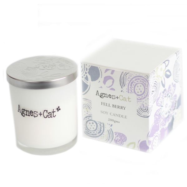 200g Gift Boxed Soy Wax Votive Candle - Fell Berry