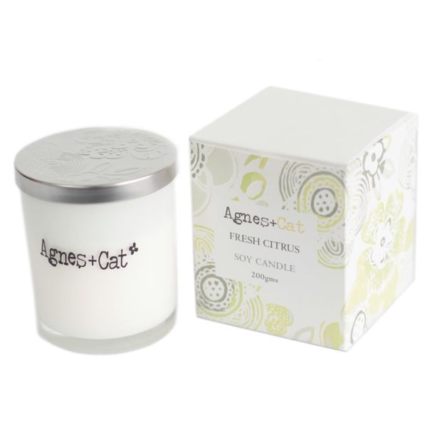200g Gift Boxed Soy Wax Votive Candle - Citrus