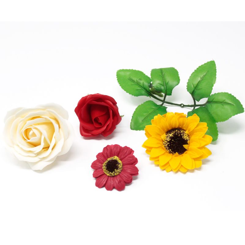 Craft Soap Flowers - Med Rose - Rose