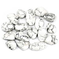 African Gemstone Magnesite  / Howlite White