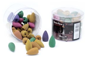 Tub of Assorted Back Flow Incense Cones (aprox 45)