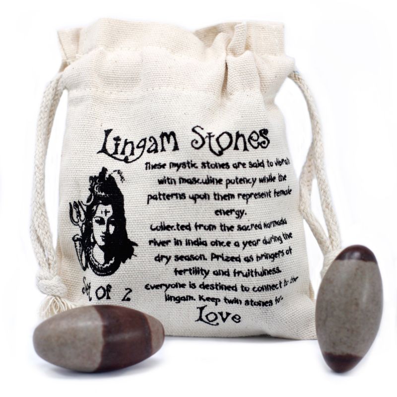 Two Inch Lingam - 2 Stones ( 4 pouches)