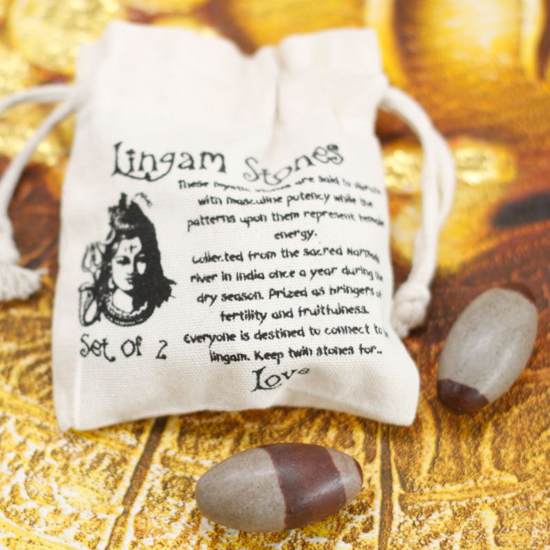 Two Inch Lingam - 2 Stones ( 4 pouches)