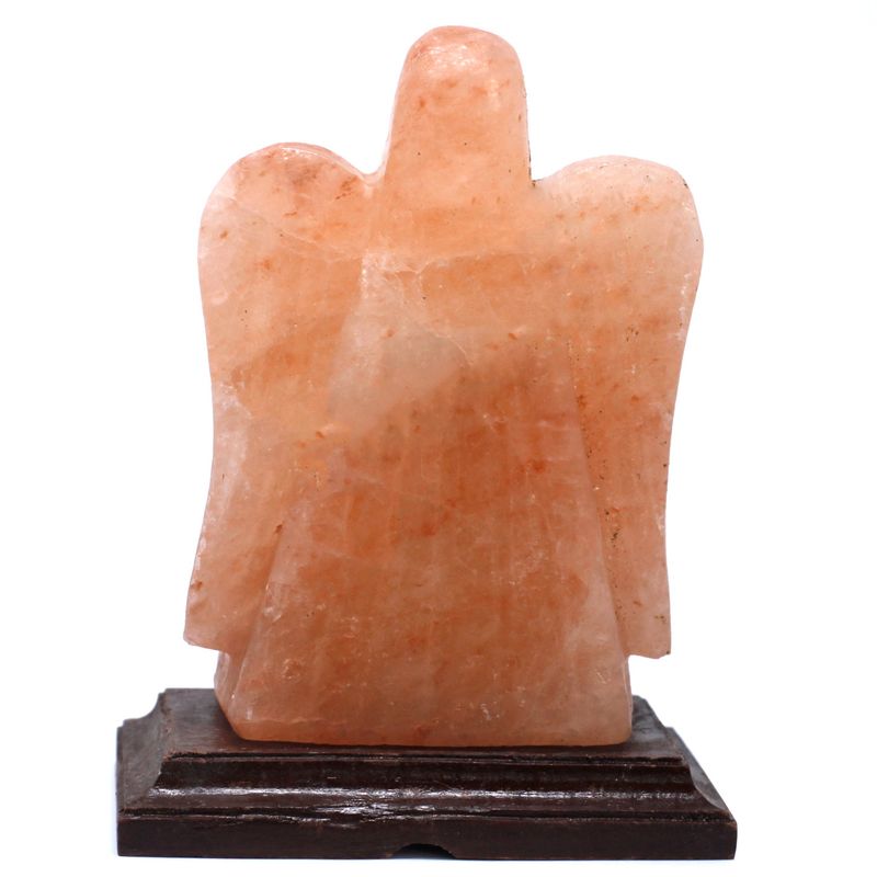 Crafted Salt Lamp - Angel - 15x10x21cm