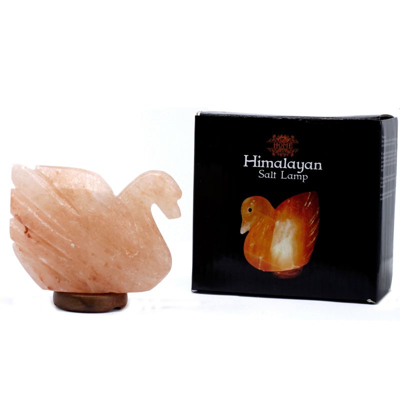 Crafted Salt Lamp - Swan 7x17x14
