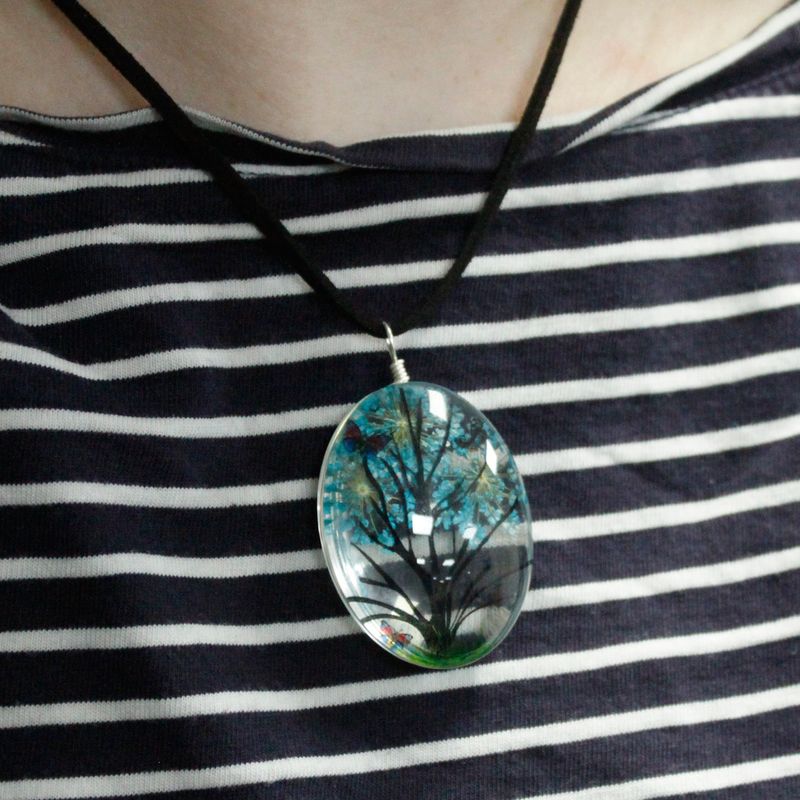 Pressed Flowers - Tree of Life set - Lavender