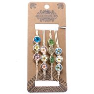 Pack with 4 Pressed Flowers - Tri-Flower Braclet