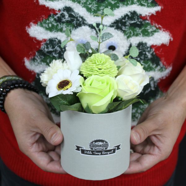 Bouquet Petite Gift Pot - Pastel Greens