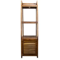 Recycled Teak-wood Open Shelf Display