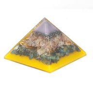 Lrg Organite Pyramid 70cm - Tree（gold base)