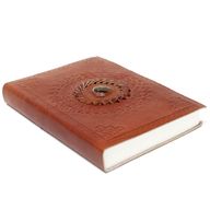 Leather Tigereye Notebook (17x12 cm)