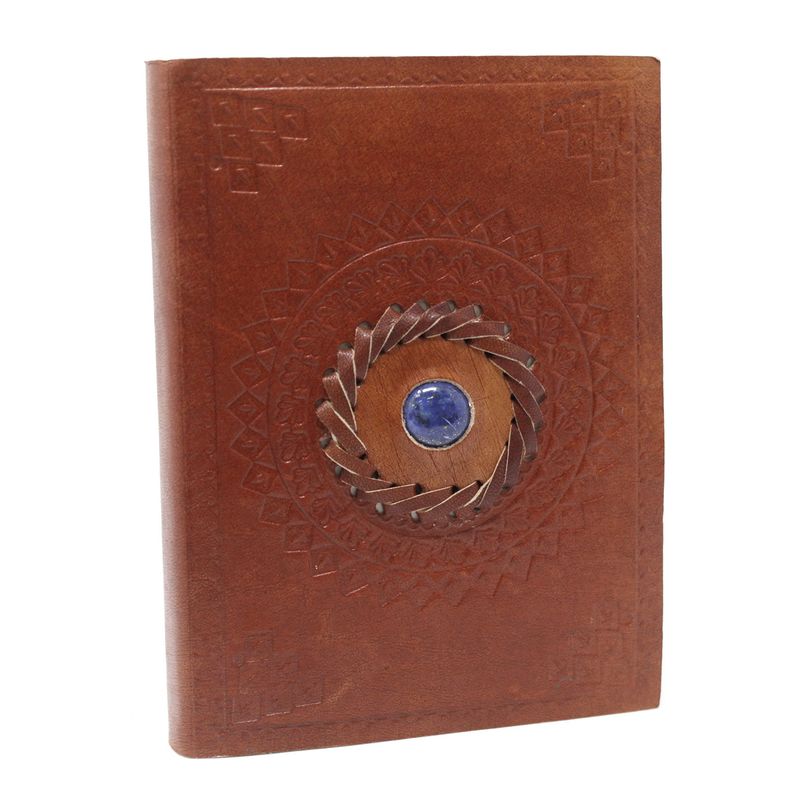 Leather Lapis Notebook (17x12 cm)