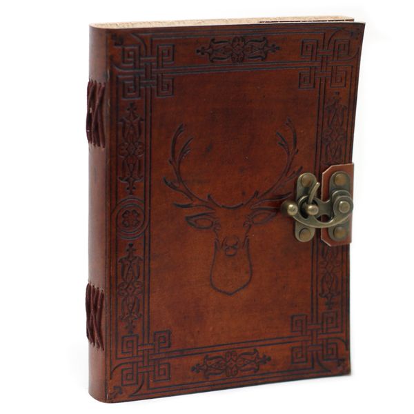 Leather Stag Notebook (20x15 cm)