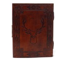 Leather Stag Notebook (20x15 cm)