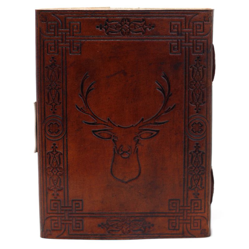 Leather Stag Notebook (20x15 cm)