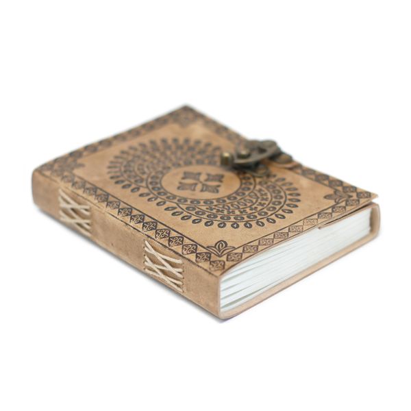 Leather Mandala Notebook (18x13 cm)
