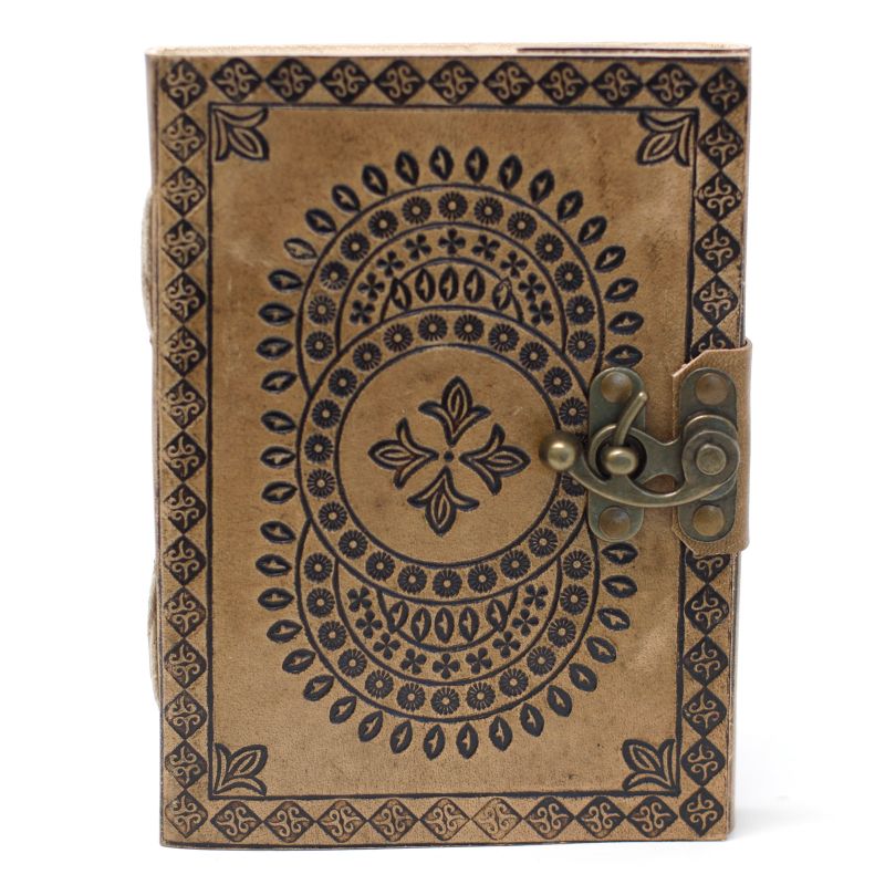 Leather Mandala Notebook (18x13 cm)