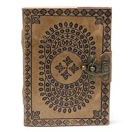 Leather Mandala Notebook (18x13 cm)