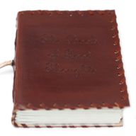 Leather Book of Thoughts with Wrap Notebook (15x10cm)