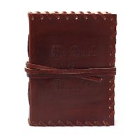 Leather Book of Thoughts with Wrap Notebook (15x10cm)