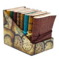 Mini Assorted Leather Notebooks (10x7.5 cm)