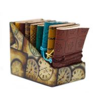 Mini Assorted Leather Notebooks (10x7.5 cm)