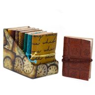 Mini Assorted Leather Notebooks (10x7.5 cm)