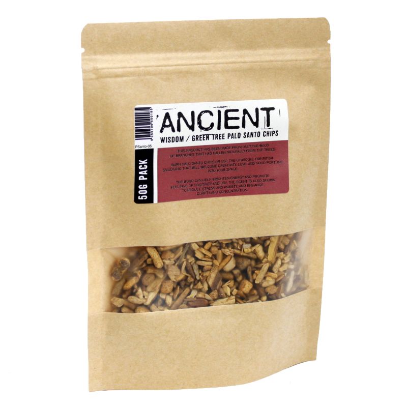 50g Green Tree Palo Santo Wood Chips