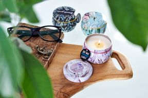 Art Tin Candles - Unicorns - Moonstone