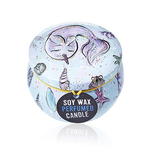 Art Tin Candles - Sea life - Raspberry