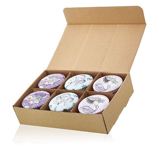 Art Tin Candles - Sea life - Raspberry