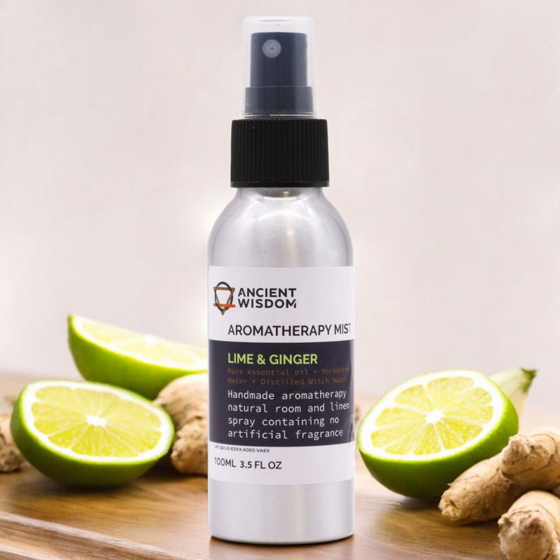 Essential Oil Mists 100ml - Lime & Ginger