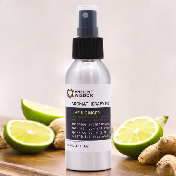 Essential Oil Mists 100ml - Lime & Ginger
