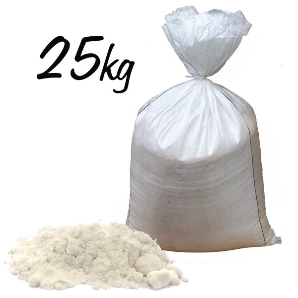 Sack of 25KG White Bath Salt - 2 mm