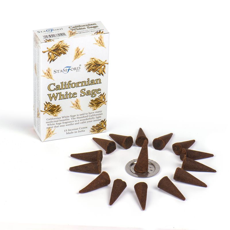 Box of 12 Californian White Sage cones