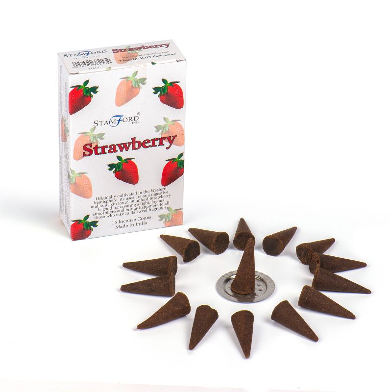 Box of 12 Strawberry cones