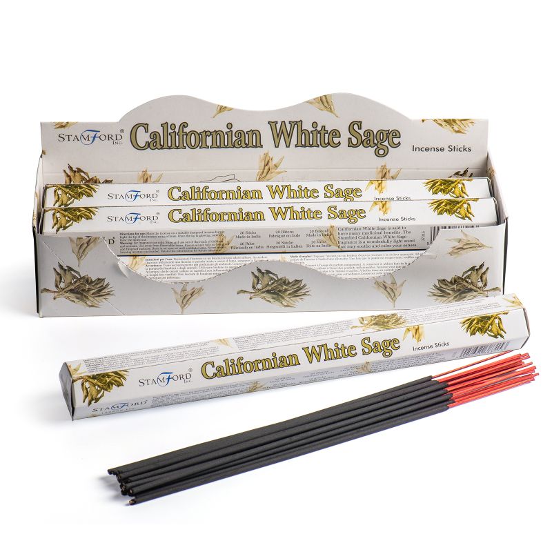 Box of 6 Californian White Sage Premium Incense