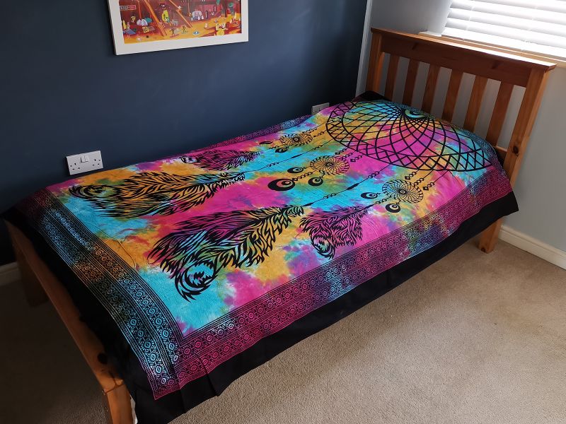 Single Cotton Bedspread Wall Hanging - Dreamcatcher
