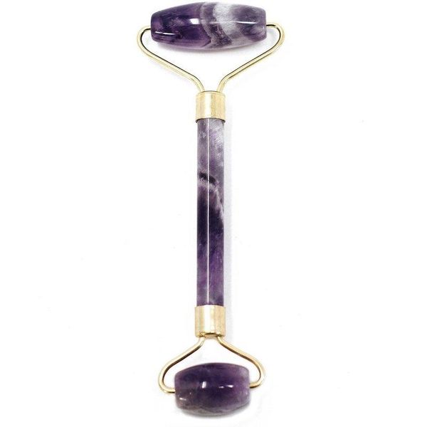 Gemstone Face Roller - Amethyst with Pouch