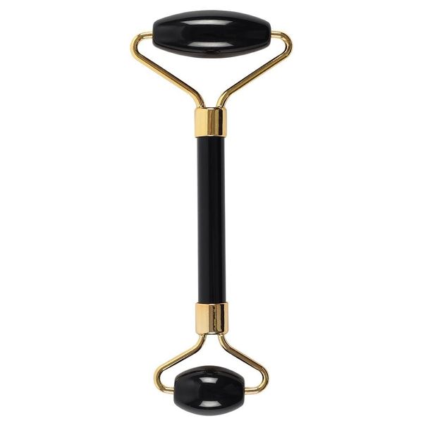 Gemstone Face Roller - Black Obsidian with Pouch