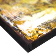 Buddha Painting - Copper Brocade Detail