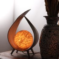 Natural Coconut Lamp - Natural Wrapover