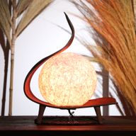 Natural Coconut Lamp - Chocolate Twist