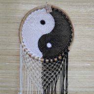 Bali Dreamcatchers - Extra Large Ying Yang D: 50cm