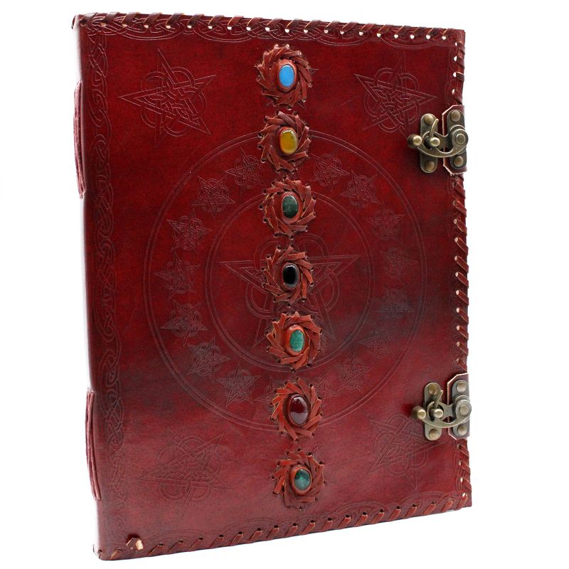 Huge 7 Chakra Leather Book - 25X32.5cm