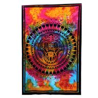 Single Cotton Bedspread + Wall Hanging -  Hamsa