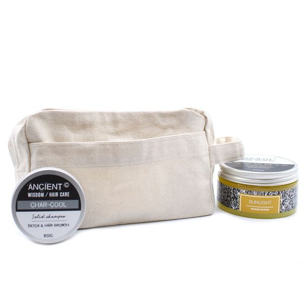 Natural Cotton Toiletry Bag 10 oz - Classic Square