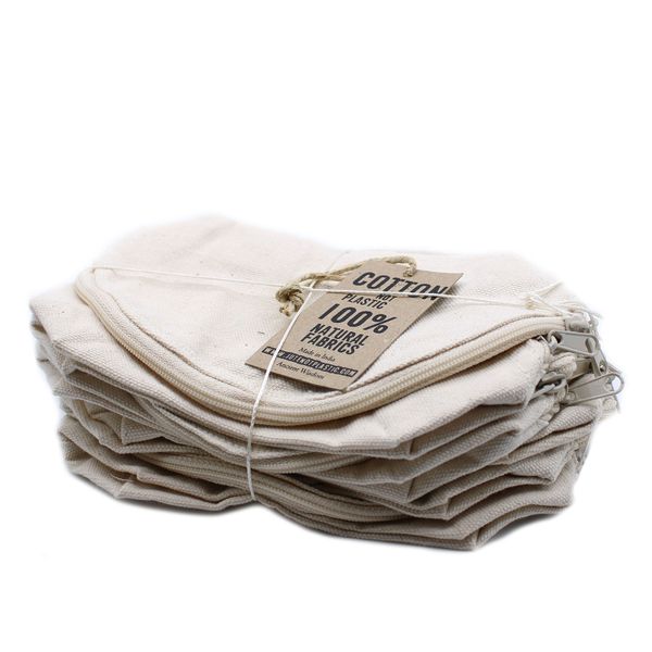 Natural Cotton Toiletry Bag 10 oz - Moon Bag